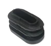 Black Oval Oblong Rectangle Plastic Blanking Plug Caps Tube Pipe Inserts Plug Insert Stopper for Chair Leg Pipe (Color : 4pcs, Size : 40 x 80mm)
