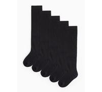 Black Over The Knee School Sock 5 Pack 6-8.5