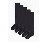 Black Over The Knee School Socks 5 Pack 6-8.5 Infant