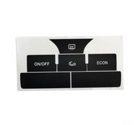 Black Overlay Button Decal for A6 Interior 2004-2006