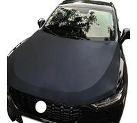Black Oversized Car Hood Cover 3.3X5FT/6X7FT100% Polyester Elastic Fabrics Can be Washed Suitable for large SUV and Pickup Trucks (3.3X5FT)