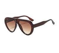 Black Oversized Teardrop Sunglasses, Gradient Lens & Chunky Frame UV400 | Retro Chunky Teardrop Frame Design, Glossy Black Finish & Dark Gradient Lenses with Full UV400 Protection