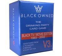 Black Owned - Party Drinking Black People Trivia Card Game - African American 90s & 2000s Movie TV Trivia Games - Urban Party Night - Get These Drink Drunk Cards (TV/Film Trivia V3)