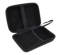Black Oxford Cloth Electronics Case 17x12x6cm Splash-Proof | Multiple internal dividers, mesh pocket visibility, organizes cables headphones chargers neatly