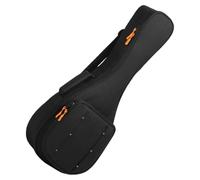 Black Oxford Cloth Mandolin Storage Pouch with Adjustable Shoulder Straps | Thickened Protective Design, Spacious Compartments, Outer Accessory Pocket, Sturdy Handle, Suitable for Performers, Learners