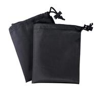 Black Oxford Cloth Rearview Mirror Cover Pair with Drawstring | Season Protection, Keeps Mirrors Dry Outdoors, Easy to Store and Carry for Car Side Mirrors
