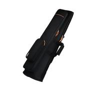 Black Oxford Cloth Trombone Bag with Double Shoulder Straps and Handles | Front Pocket, Lightweight High-density Padding, Velvet Lining, Travel and Marching Band Use, 1 Pouch
