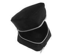 Black Oxford Tool Holster with Carabiner for Level Storage | Belt-mounted Pouch, Side Slots and Pen Clips, Curved Waist Fit for Layout Jobs and Carpenters