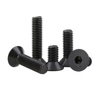 Black Oxide Countersunk Socket Screws - DIN7991 Grade 10.9 Carbon Steel Allen Bolts (M1.6-M20)(M2x7(20pcs))