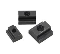 Black Oxide Finished DIN508 Grade 8. Carbon Steel Nut Tapped Through Slot T-nuts M6 M8 M10 M12 M14 M16(M6 2pcs)