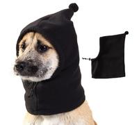 Black Pack of 3 Winter Hat with Ear Protection for Dogs Noise Protection Dog Hats for Winter Dog Snood Head Wrap Winter Hat Dog Ear Protection Quiet Ears for Dogs for Camping, Hiking