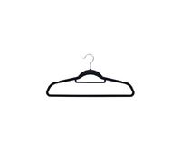 (Black) Pack of 50 Heavy-Duty Non-Slip Velvet Hangers