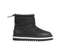Black Padded Flat Ankle Boots - female - Tommy Jeans - Winter Boots - Black - 4 UK - Shoes 4 UK