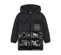 DKNY Kids' Logo Padded Short Puffer Jacket 14Y Black