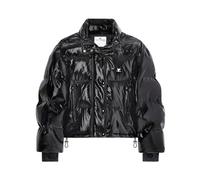 Black Padded Jacket with Logo Print - female - Courrèges - Winter Jackets - Black - XS - Jackets XS