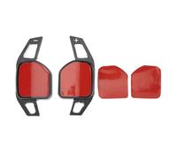 Black Paddle Shift Extensions Aluminium Alloy Steering Wheel Paddle Shifter Extension Cover for A1 TTS RS3 S4 RS4 S5 RS5 S6 RS6