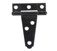 Black Paint T Shape Triangle Hinge Cabinet Shed Wooden Door Gate Hardware(A4)