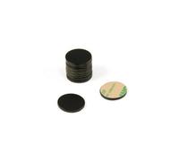 Black Painted Mild Steel Disc with 3M Self Adhesive for Arts, Crafts, Model Making, DIY and Hobbies - 20mm dia x 2mm thick - Pack of 10