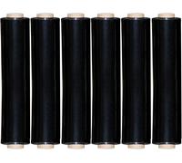 Black Pallet Stretch Shrink Wrap Strong Cling Film Heavy Duty Pack O