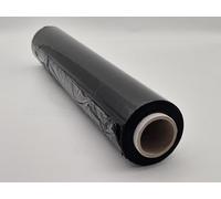Black Pallet Wrap Roll 500mm x 250m (17mu, 2.2kg) - Heavy Duty Stretch Film | Shrink & Cling Wrap for Moving House, Furniture, Packaging & Industrial Use | Non-Extended Core (1)