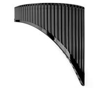 Black Pan Flute Comes with Mouthpiece and Carrying Bag, ABS Plastic 26 Pipes Pan Pipe Instrument Key of C for New Beginners Practice