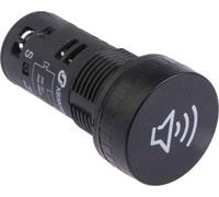 Black Panel Mount Buzzer Harmony XB5 Series 22 mm Diameter 24 V ac/dc