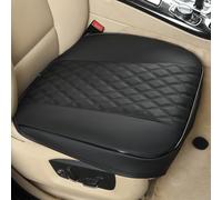 Black Panther 1 Pair of Front Car Seat Covers Protector PU Leather,Full Wrapping Edge for Front Seat Bottom (53×52 cm)- Black