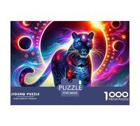 Black Panther, 1000-piece Jigsaw Puzzle, Absorbing Cognitive Exercise Strengthening Attention Endurance Structured Thinking, Relaxing Individual Entertainment Transforming Quiet Hours Into Achievement