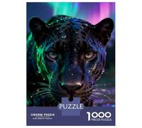 Black Panther 1000 Piece Jigsaw Puzzle Black Panther Cardboard Puzzle Adult Puzzles Educational Puzzle Family Jigsaw Puzzles for The Whole Family 38x26cm/1000pcs