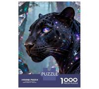 Black Panther 1000 Piece Jigsaw Puzzle Black Panther Cardboard Puzzle Adult Puzzles Educational Puzzle Family Games Night Puzzles for The Whole Family 70x50cm/1000pcs