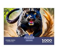 Black Panther, 1000-piece Jigsaw Puzzle, Engaging Group Based Tabletop Challenge Inspiring Teamwork Participation Mutual Support, Ideal Choice for Family Nights Inclusive Social Play, Suitable for Age
