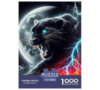 Black Panther, 1000-piece Jigsaw Puzzle, Engaging Mental Workout Transforming Leisure Time Into Productive Play, Ideal Cooperative Task Strengthening Communication Teamwork Relationships, Suitable for