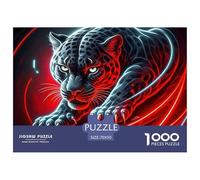 Black Panther, 1000-piece Jigsaw Puzzle, Mentally Stimulating Tabletop Pursuit Enhancing Observation Accuracy Logical Sequencing, Satisfying Home Based Hobby Promoting Confidence Accomplishment, Suita