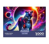 Black Panther, 1000-piece Jigsaw Puzzle, Structured Thinking Challenge Offering Purposeful Engagement Away from Screens, Enjoyable Independent Pastime Cultivating Resilience Focus Control, Suitable Fo