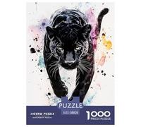 Black Panther 1000 Piece Jigsaw Puzzles for Adults And Kids with Extra Fun Challenges Animal Home Decoration Creativity & Gift Giving 38x26cm/1000pcs
