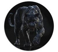 Black Panther 1000 Piece Jigsaw Puzzles Round Jigsaw Creative Family Game Color Challenge for Adults And Kids 1000pcs (67.5x67.5cm)