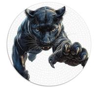 Black Panther 1000 Piece Jigsaws Puzzles Round Puzzles For Adults And Kids Gifts Creative Challenging & Educational Art 1000pcs (67.5x67.5cm)