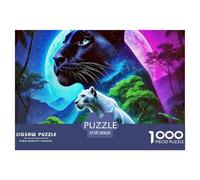 Black Panther 1000 Piece Puzzle Age 14+ for Adults with Extra Fun Challenges Perfect for Relaxation 100% Recycled Cardboard 38x26cm/1000pcs