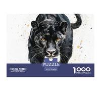 Black Panther 1000 Piece Puzzle for Adults Animal Whimsical Challenge Perfect for Relaxation 100% Recycled Cardboard Jumbo 70x50cm/1000pcs