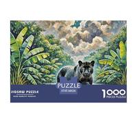 Black Panther 1000 Piece Puzzles Animal for Adults Challenging Gift Memory Games Relaxing 38x26cm/1000pcs