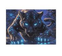 Black Panther 300 Piece Complete DIY Jigsaw Puzzle Fantastic Beasts Collectors Mind Relaxation Educational Decorative Puzzle Gifts for Adults Wooden Cardboard 300 PCS