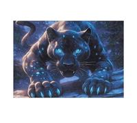 Black Panther 300 Pieces Set Classic Jigsaw Puzzle Fantastic Beasts Couple Puzzle Partners Mind Relaxation Wall Decor Easter New Year Recycled Cardboard 300 PCS