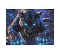 Black Panther 500 Pc DIY Jigsaw Puzzle Fantastic Beasts Puzzles for Adults Teens Hard Challenging Team Building Stress Reducing Autumn Sturdy Wooden Cardboard 500 PCS