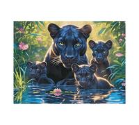 Black Panther 500 Piece Jigsaw Puzzle for Adults Teens Wildlife Art Studio Decor Creative Challenge Vibrant Colours Great Gift for Artists 500 PCS