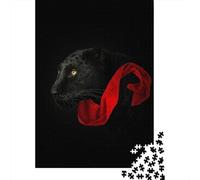 Black Panther Adult Jigsaw Puzzle, 1000 Pieces, 52x38cm/1000pcs; Low-dust White Cardboard Pieces; Shared Family Time Around The Table