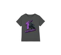 Black Panther Birthday 1 Kids T-Shirt Charcoal | Size: 7-8 Years Black Panther Charcoal 7-8 Years