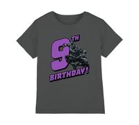 Black Panther Boy's Black Panther Birthday 9 Unisex Kids T Shirt T-Shirt (Pack of 1)