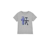 Black Panther Cute Birthday 1 Kids T-Shirt Light Grey | Size: 7-8 Years Black Panther Light Grey 7-8 Years