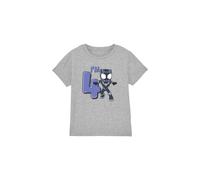 Black Panther Cute Birthday 4 Kids T-Shirt Light Grey | Size: 5-6 Years Black Panther Light Grey 5-6 Years