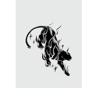 Black Panther Finger Juice Plant Ink Waterproof Semi-Permanent And Lasting 2 Weeks Temporary Tattoo Sticker Personalization